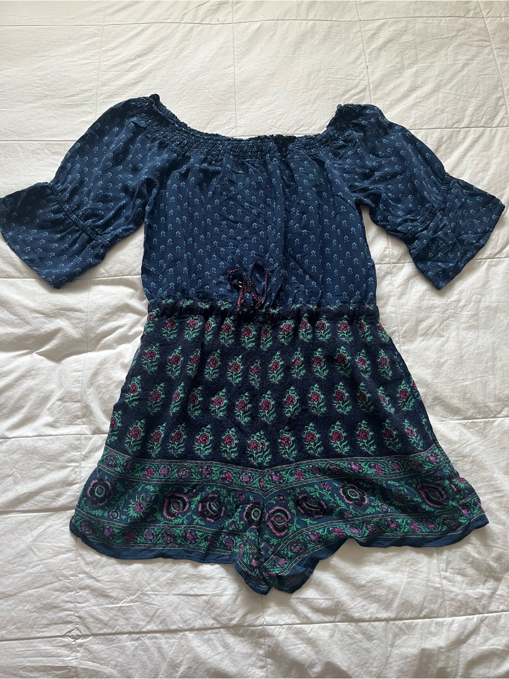 Anthropologie Ett:Twa Kaleo Romper Size XL Summer Beachy Boho